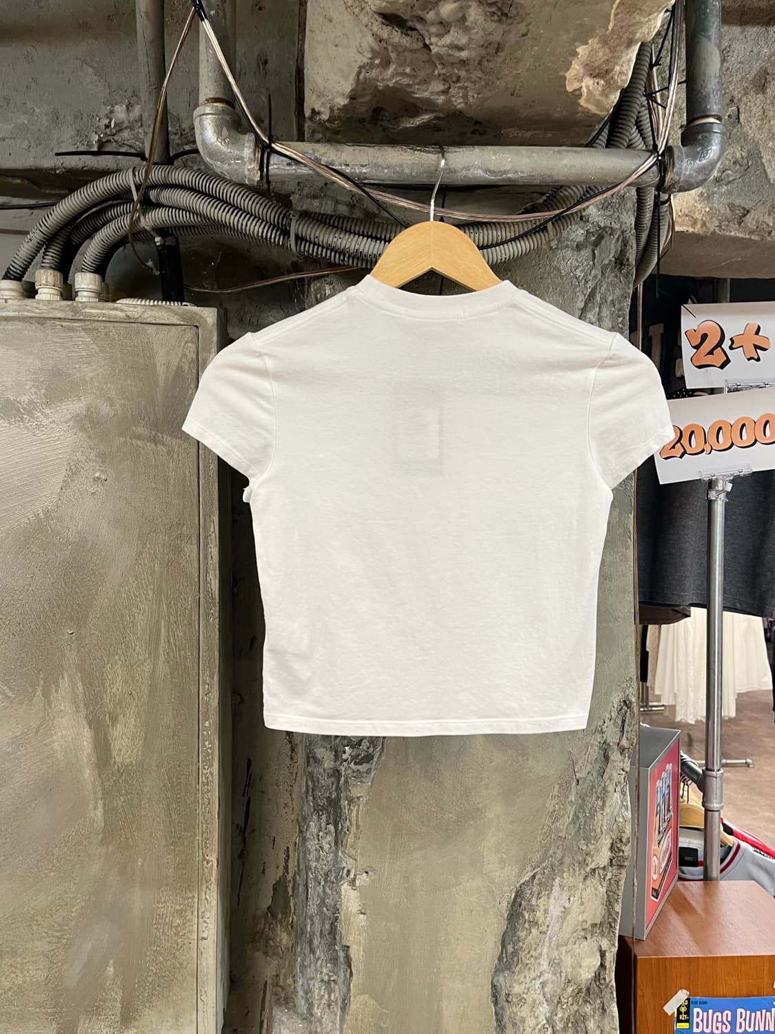 마르디 메르크디 크롭 반팔티 화이트 #csz4072 상품이미지2