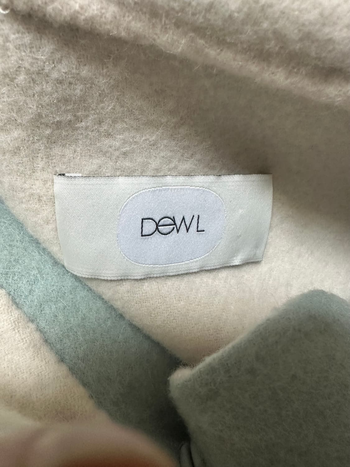 듀엘 민트 울 알파카후드 판쵸 케이프 코트 상품이미지7