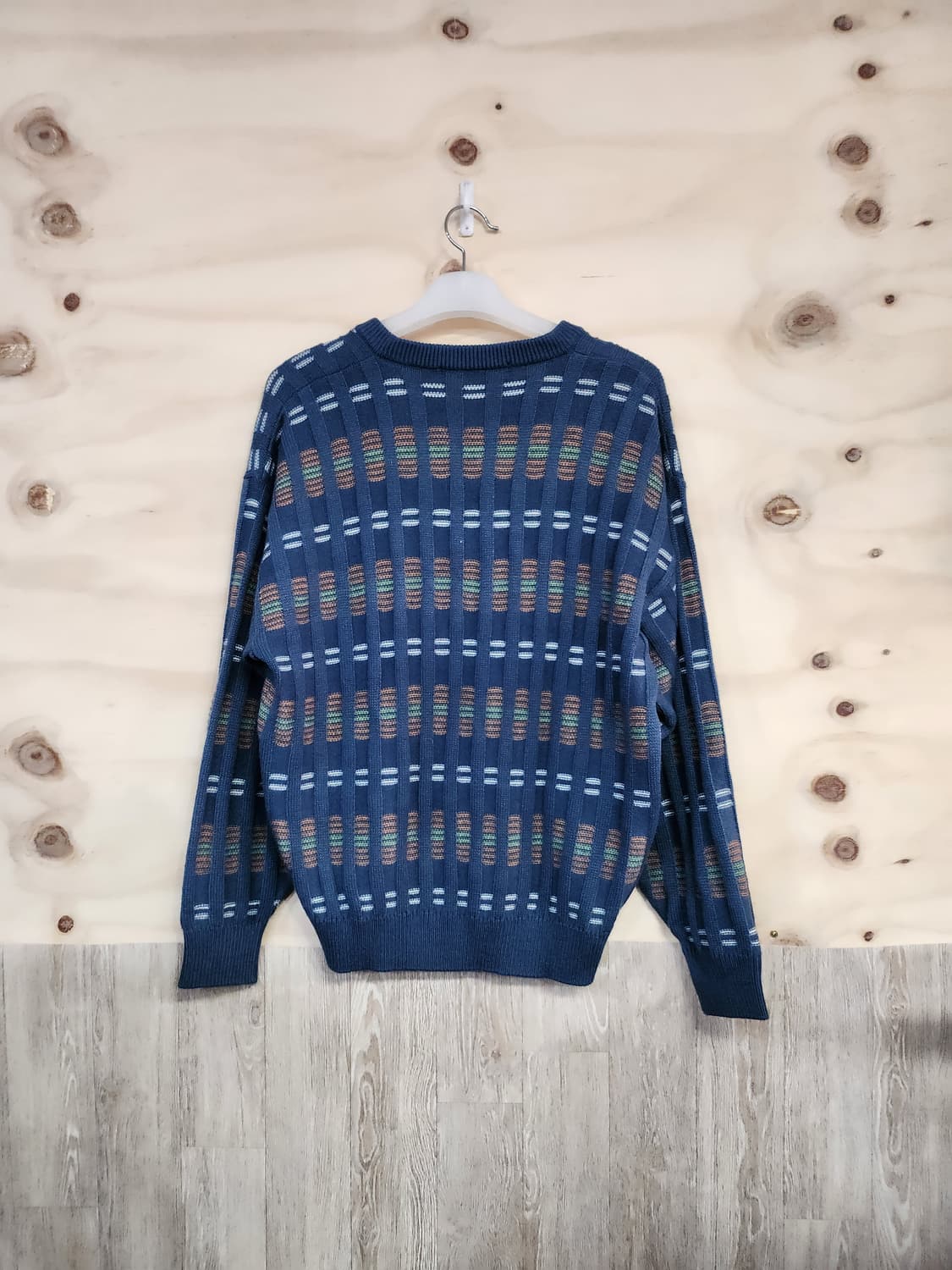 552) 빈티지 패턴 브이넥 니트 상품이미지2