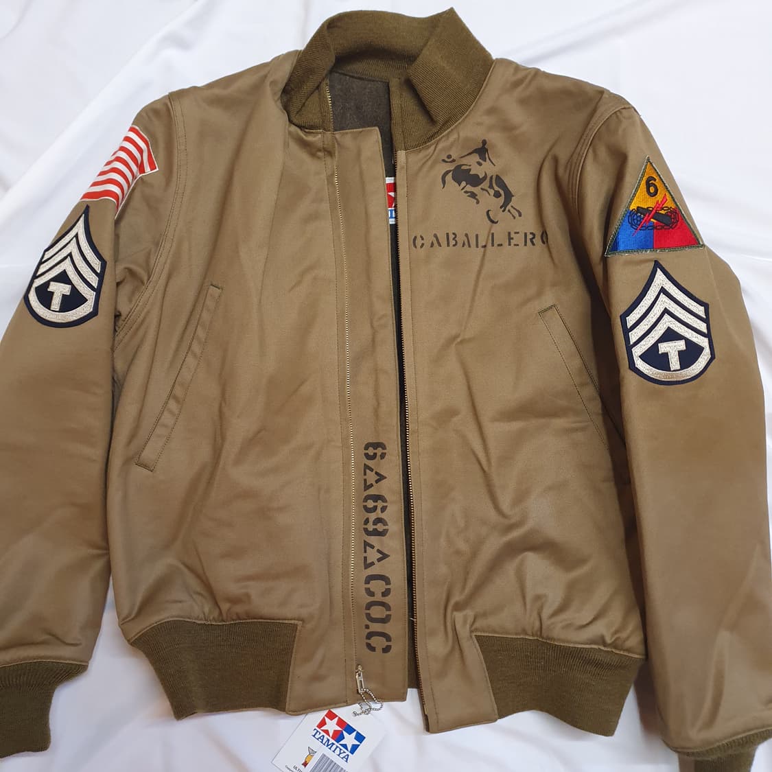 (M)리얼맥코이 탱커 자켓 타미야 콜라보레이션 한정판 상품이미지3