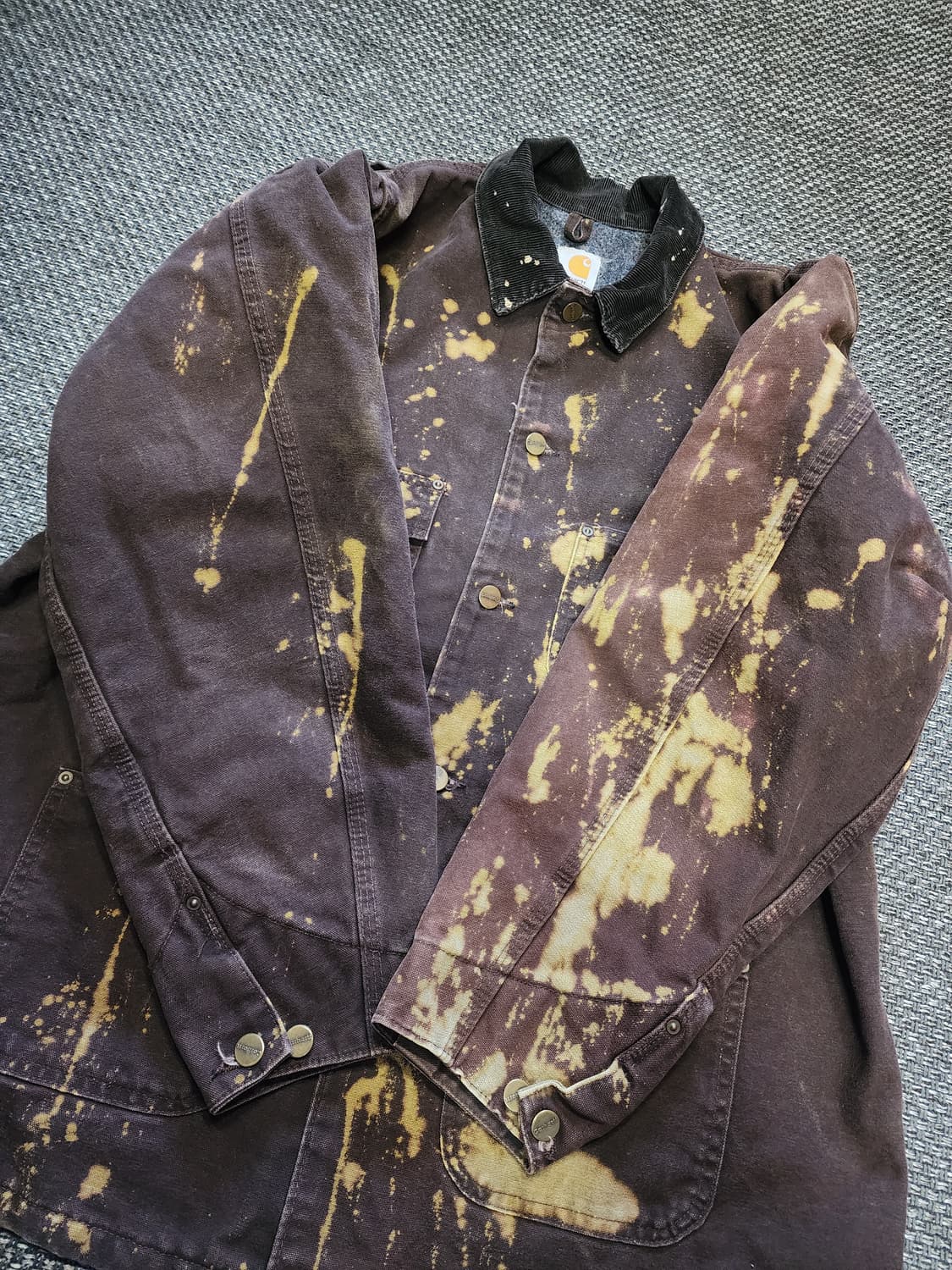 칼하트 코듀로이 넥 초어  자켓 브라운 XL 상품이미지6