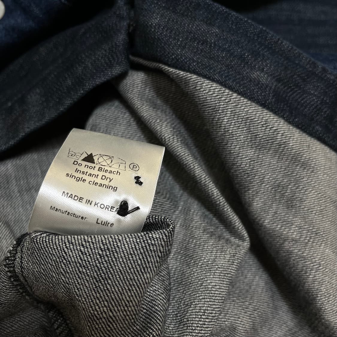 LUIRE 코튼 데님 셔츠 44 상품이미지7