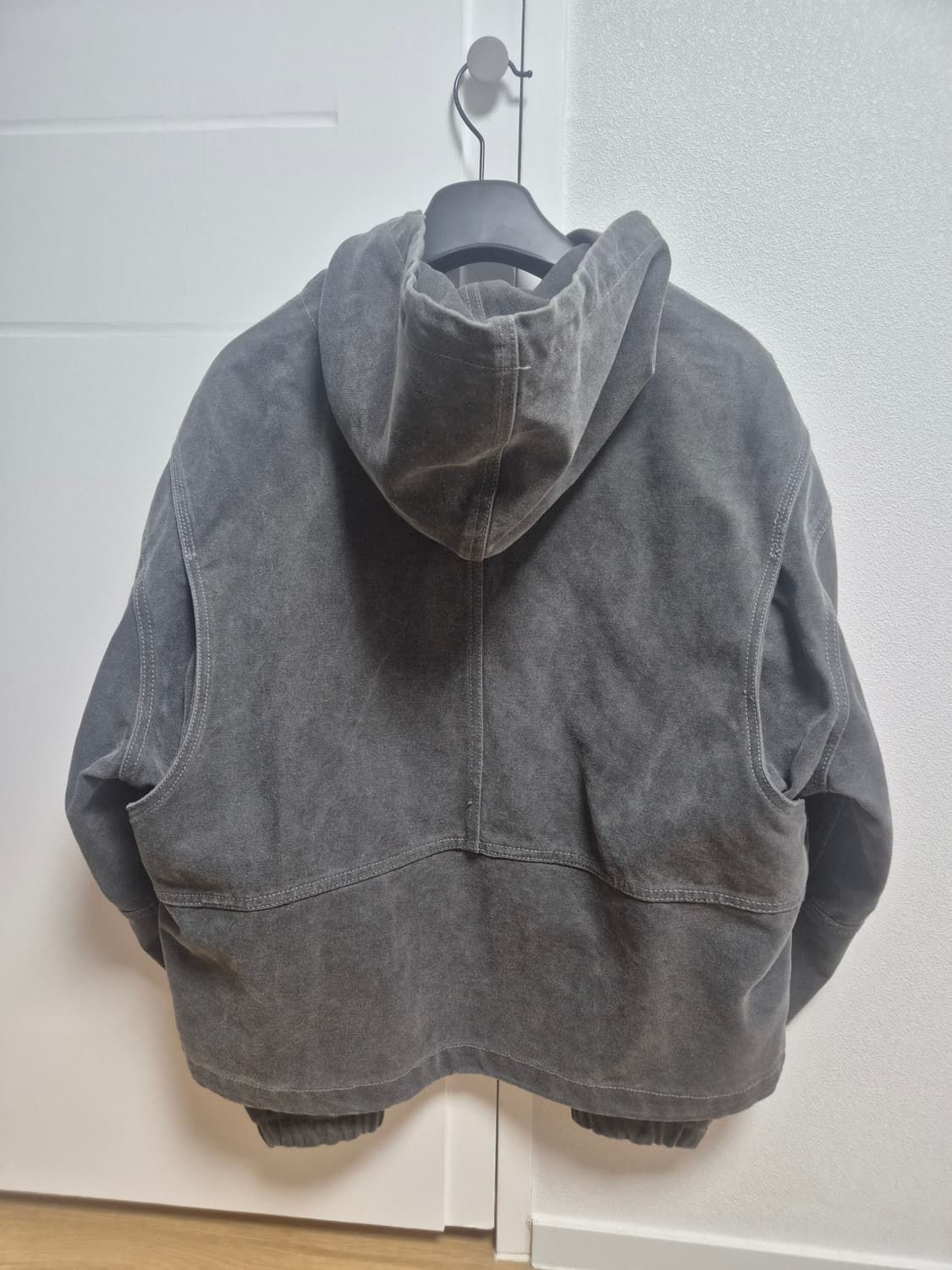 커스텀멜로우 grey cotton dyed hood jacket 상품이미지2