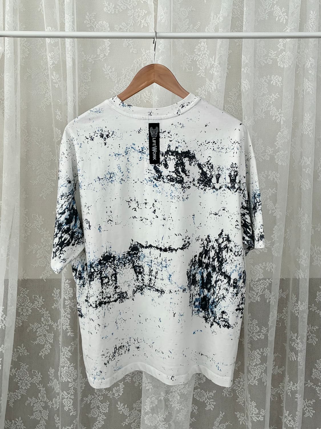 L) 라이프워크 스플래터 반팔 티셔츠 화이트 상품이미지2