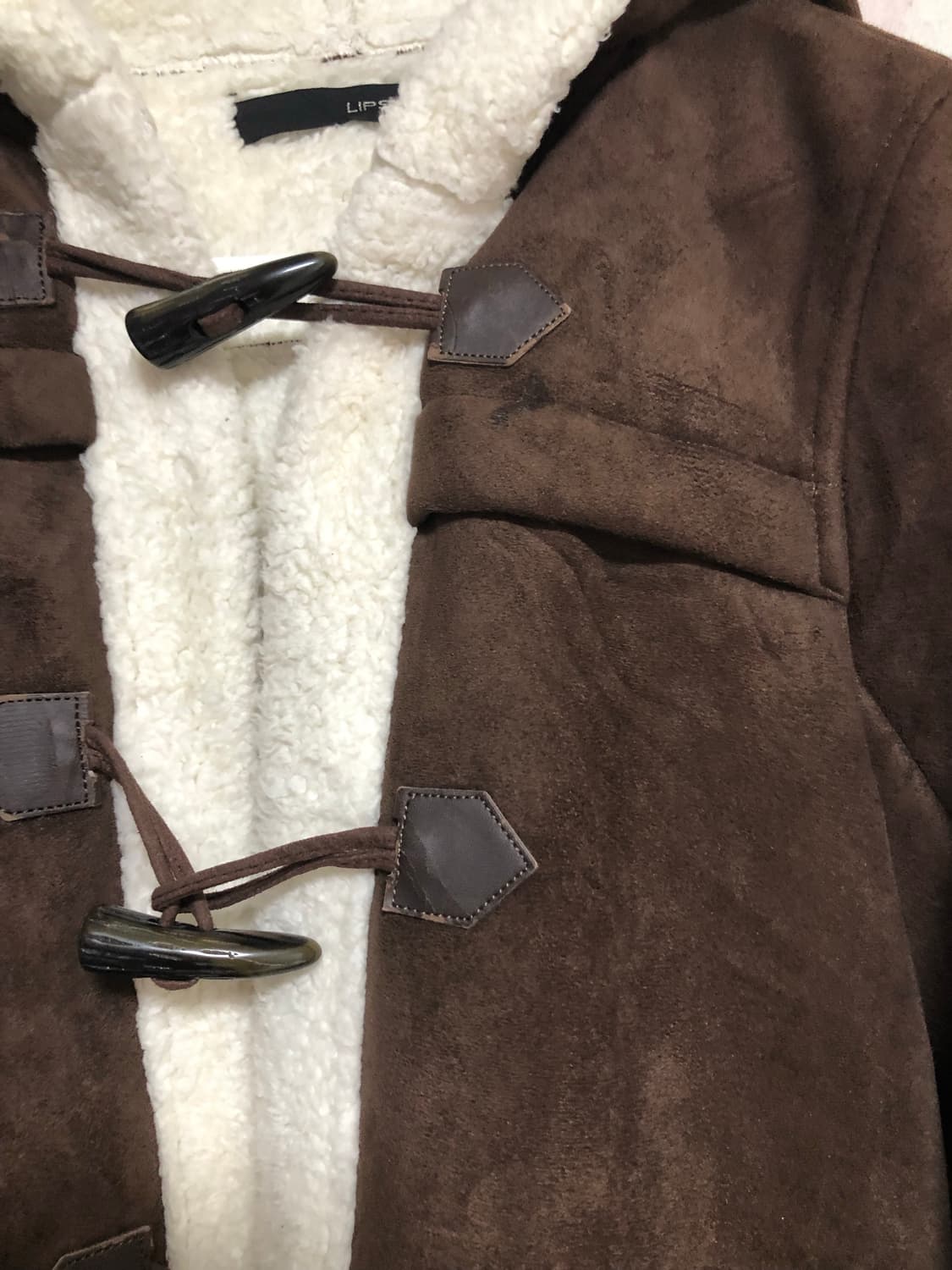 초코브라운 무스탕 코트 상품이미지4