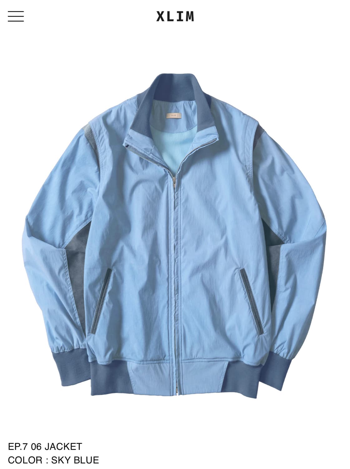 [XL]xlim ep7 06 jacket sky blue 상품이미지1