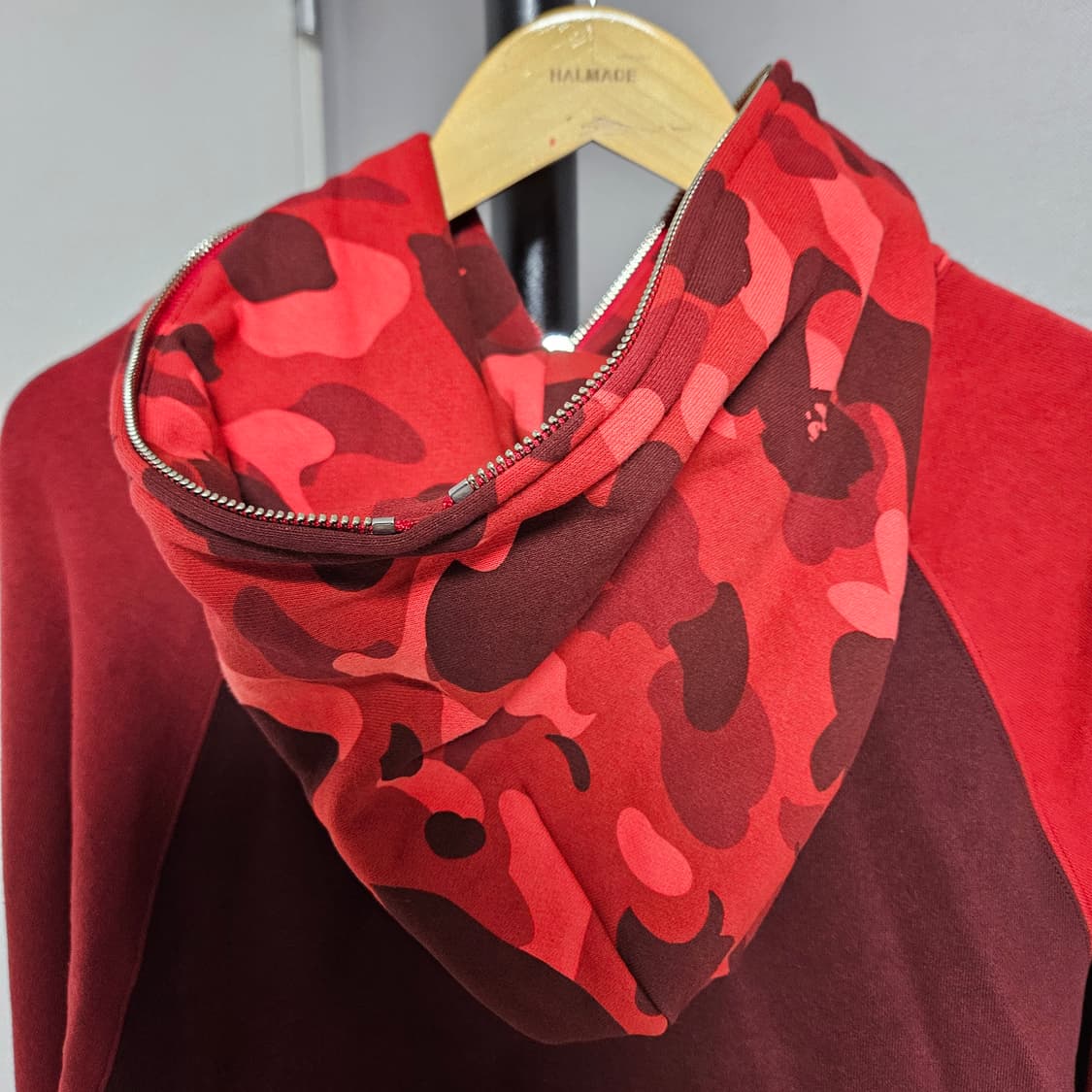 BAPE 베이프 적계 카모 후드집업 상품이미지5