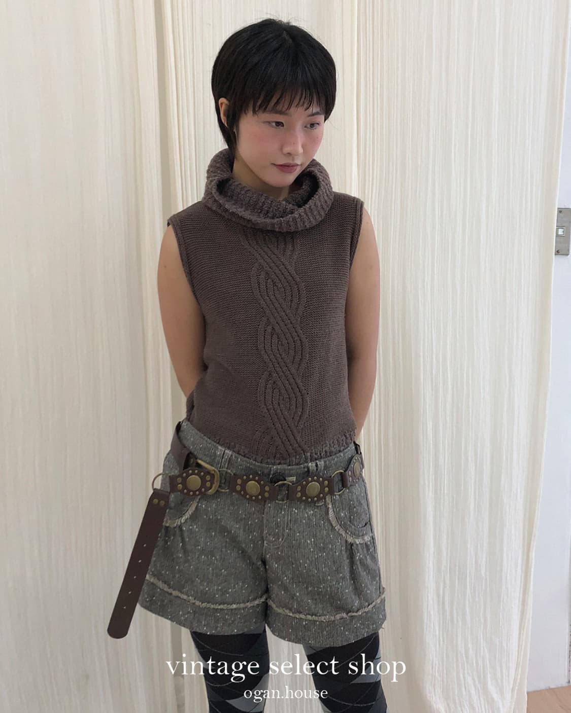 vintage kirakira wool shorts 상품이미지4