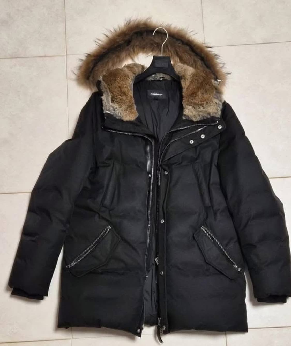 [정품] 맥케이지(MACKAGE) 브라운 퍼 패딩 블랙 M 상품이미지1