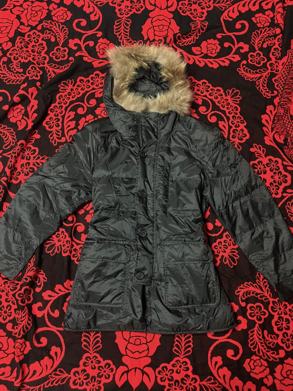 vintage y2k punk fur hood jacket 상품이미지1