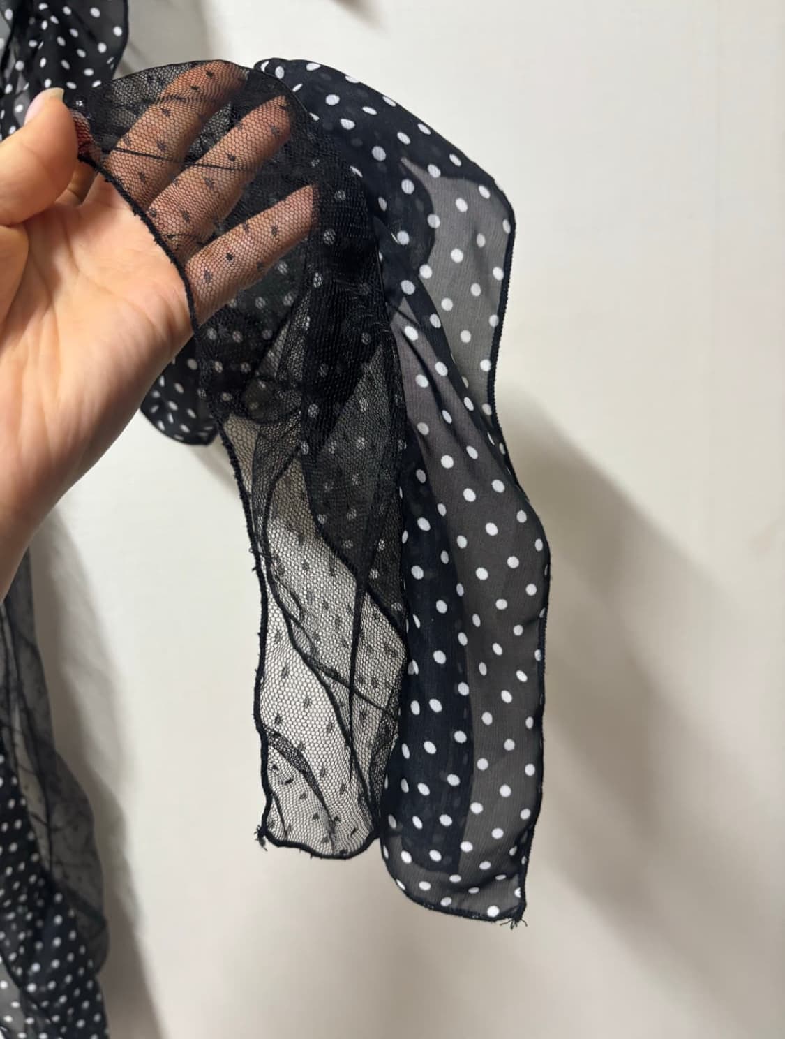 도트 시폰 스카프 상품이미지2