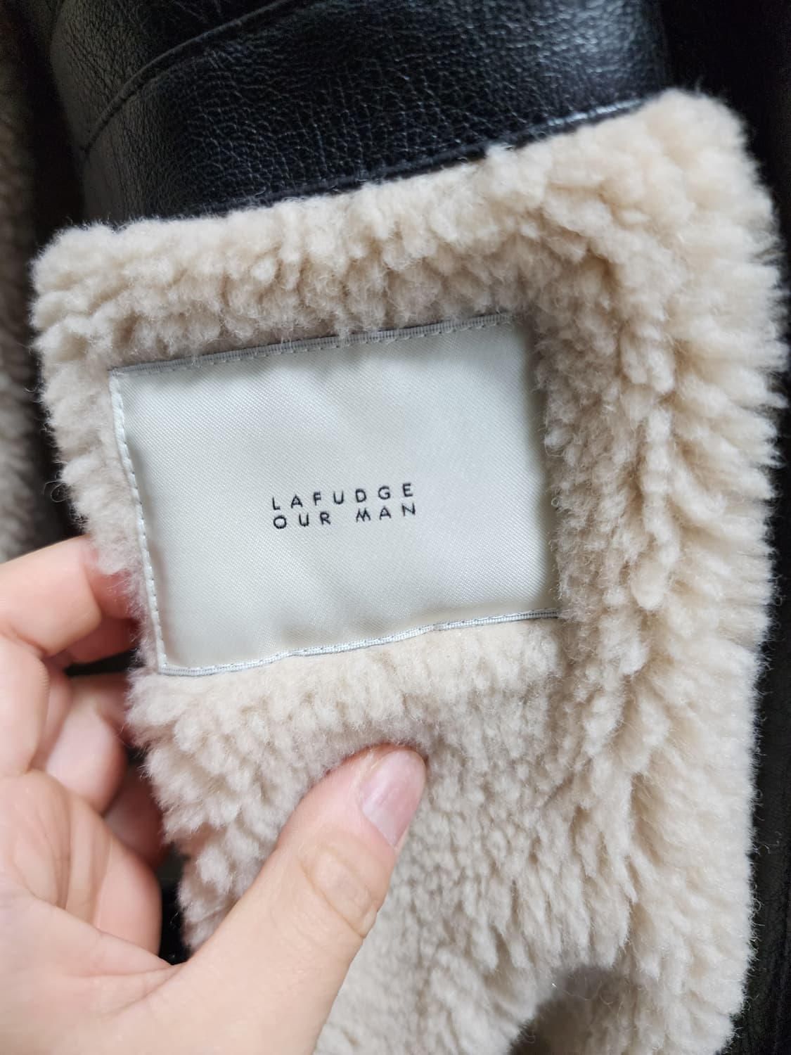 라퍼지스토어 히든레더 양털 무스탕 자켓 상품이미지5