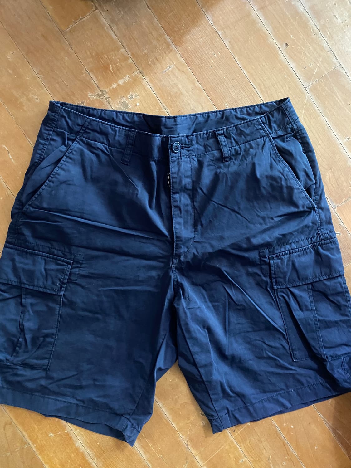 (미착용) 유니클로 네이비 카고 반바지 L 84-90cm (32~34) 상품이미지1