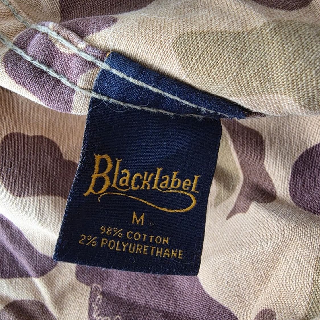 BLACK LABEL 유니크 패치 덕 카모플라쥬 밀리터리 셔츠 자켓 M 상품이미지8