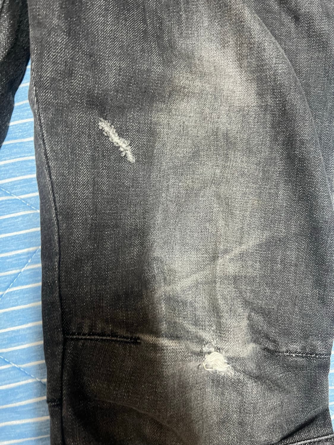 발망 메인라벨 6포켓 슬림 바이커진 32사이즈 흑청 빈티지 상품이미지9