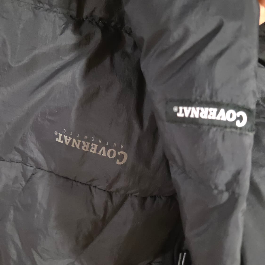 커버낫 RDS 커버라이트 스탠 카라 다운 경량패딩 XL 블랙 상품이미지4