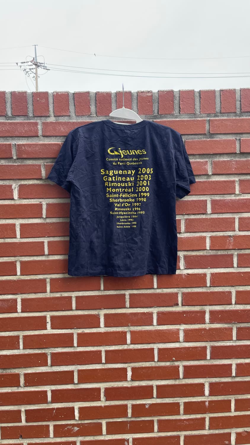 UI 프린팅 반팔 티셔츠 네이비 상품이미지1