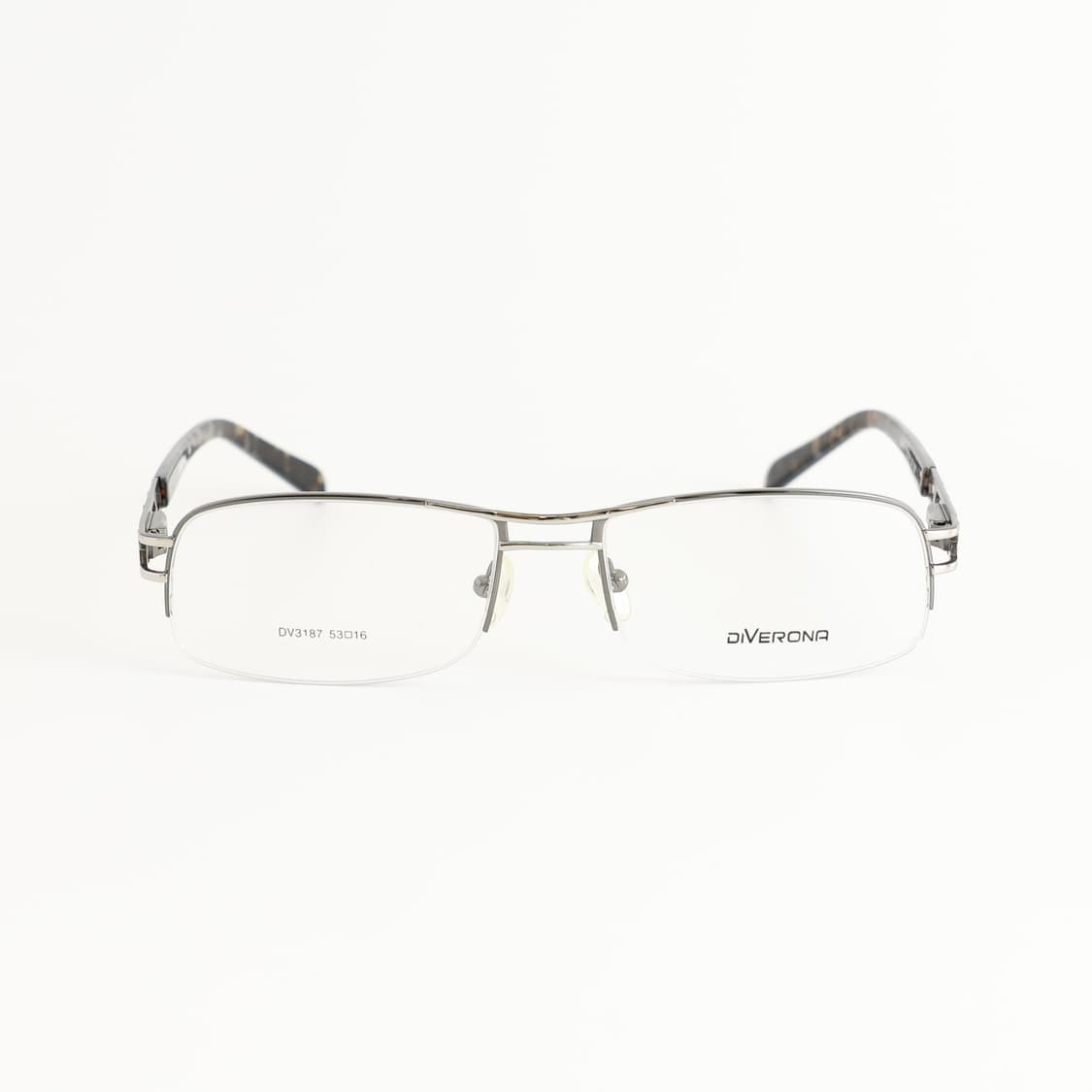 올드올즈 데드스탁 빈티지 스퀘어 투 브릿지 그레이 반무테 메탈 안경 상품이미지2