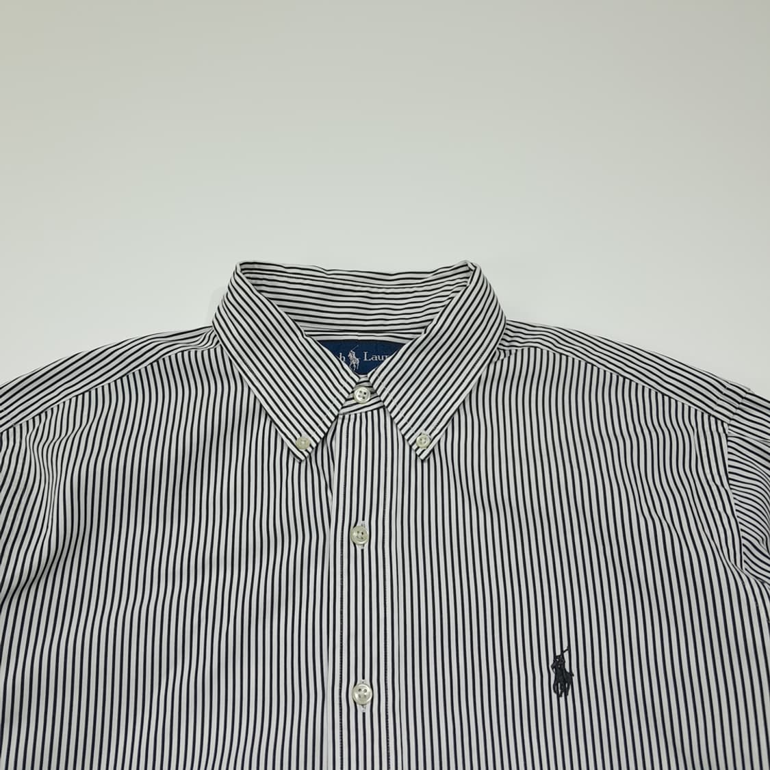 CL941 L 폴로 90s 클래식핏 모던 스트라이프 네이비 셔츠 상품이미지2
