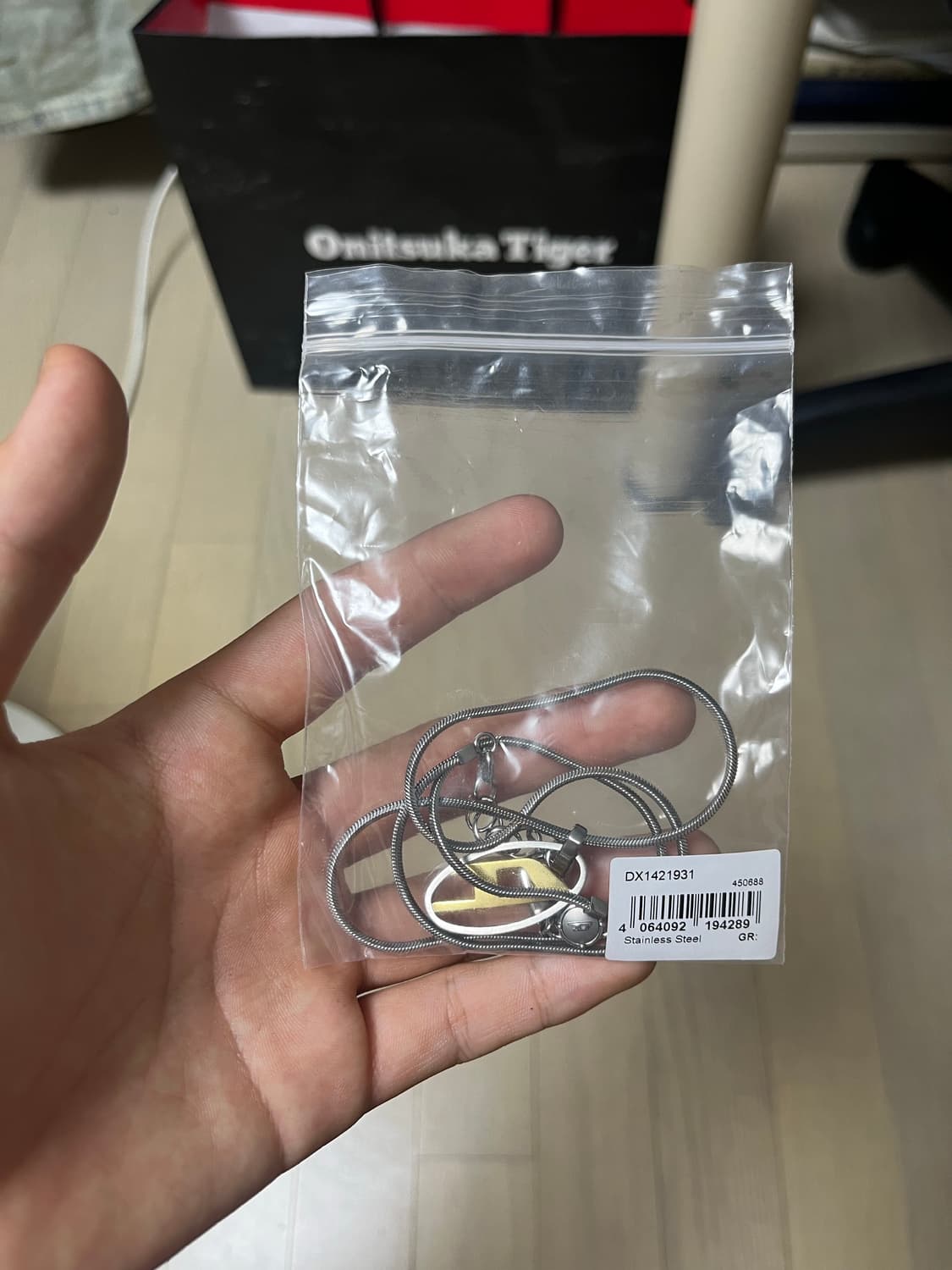 새상품 디젤 투톤 목걸이 상품이미지3