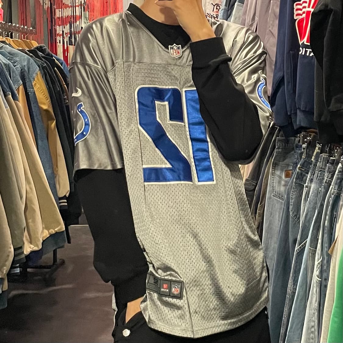 [IM] NFL 인디애나폴리스 콜츠 No.12 LUCK 그레이 반팔져지 상품이미지4