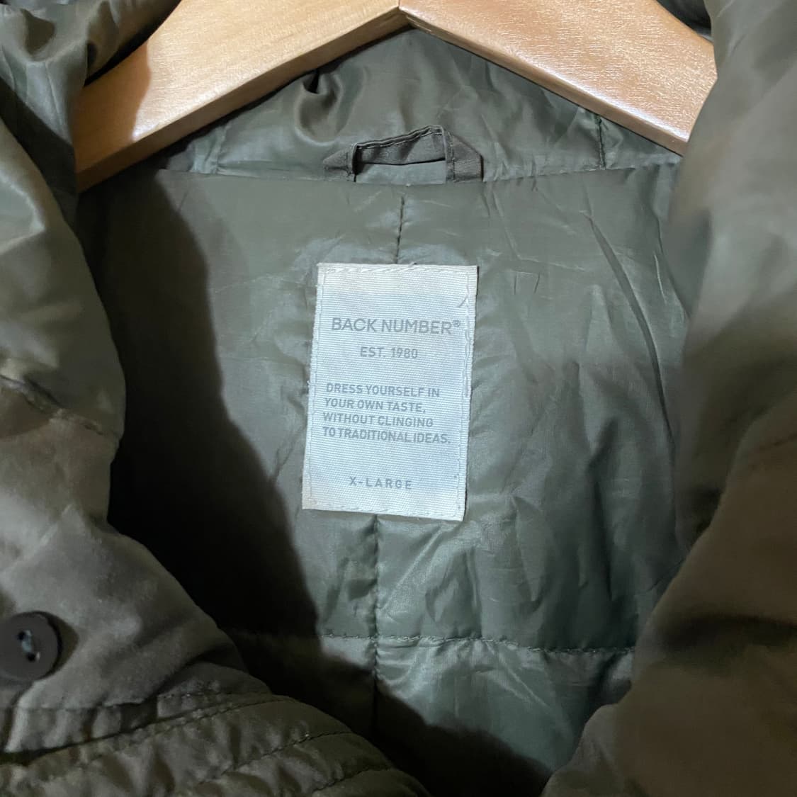 (XL)백넘버 다운 야상자켓 상품이미지7