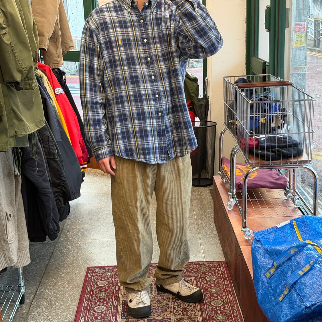 90s 타미힐피거 투턱 코듀로이 팬츠 [ 33 ] 상품이미지2