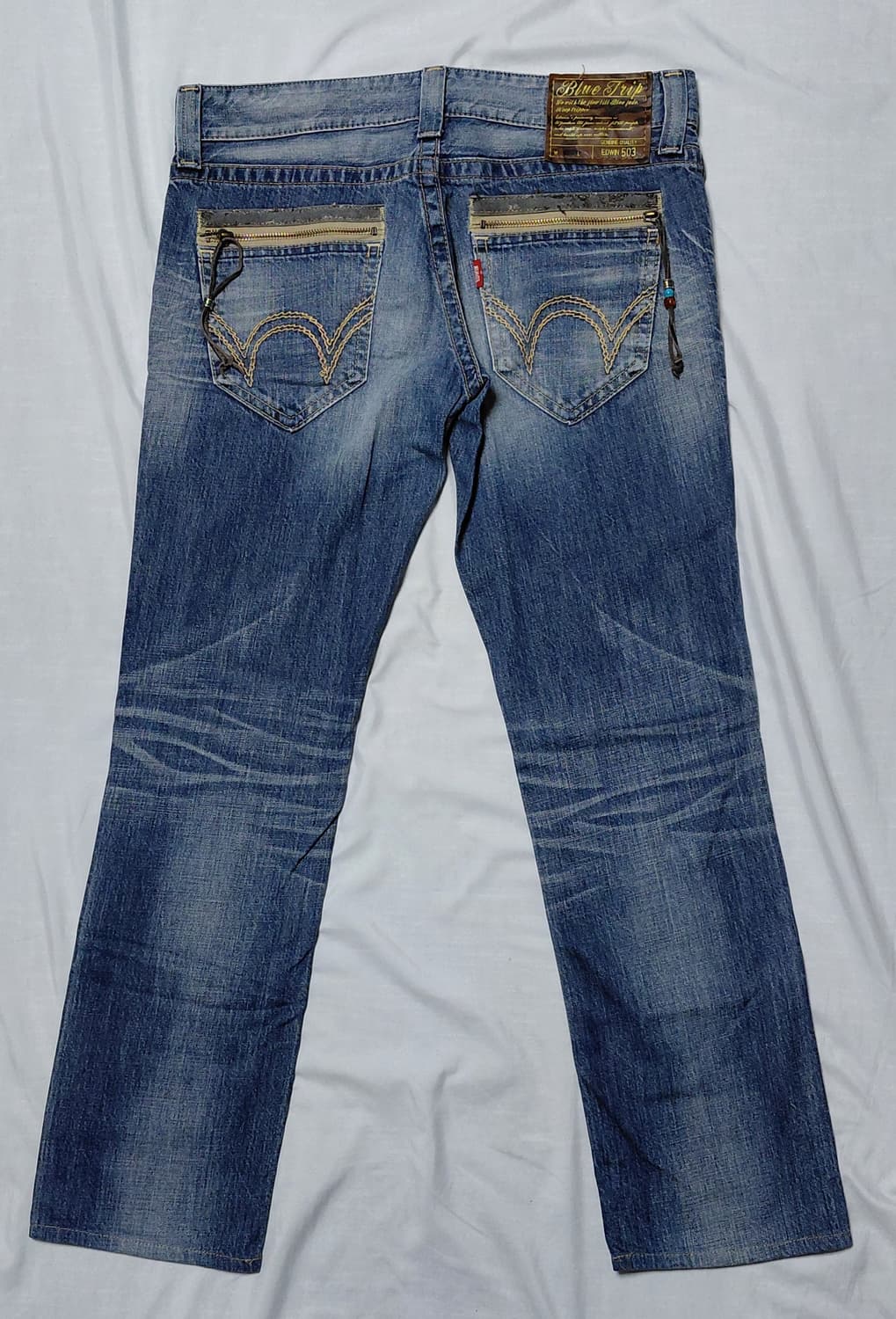 [L/32추천] 에드윈(EDWIN) 503 블루트립 커스텀 데님 팬츠 상품이미지7
