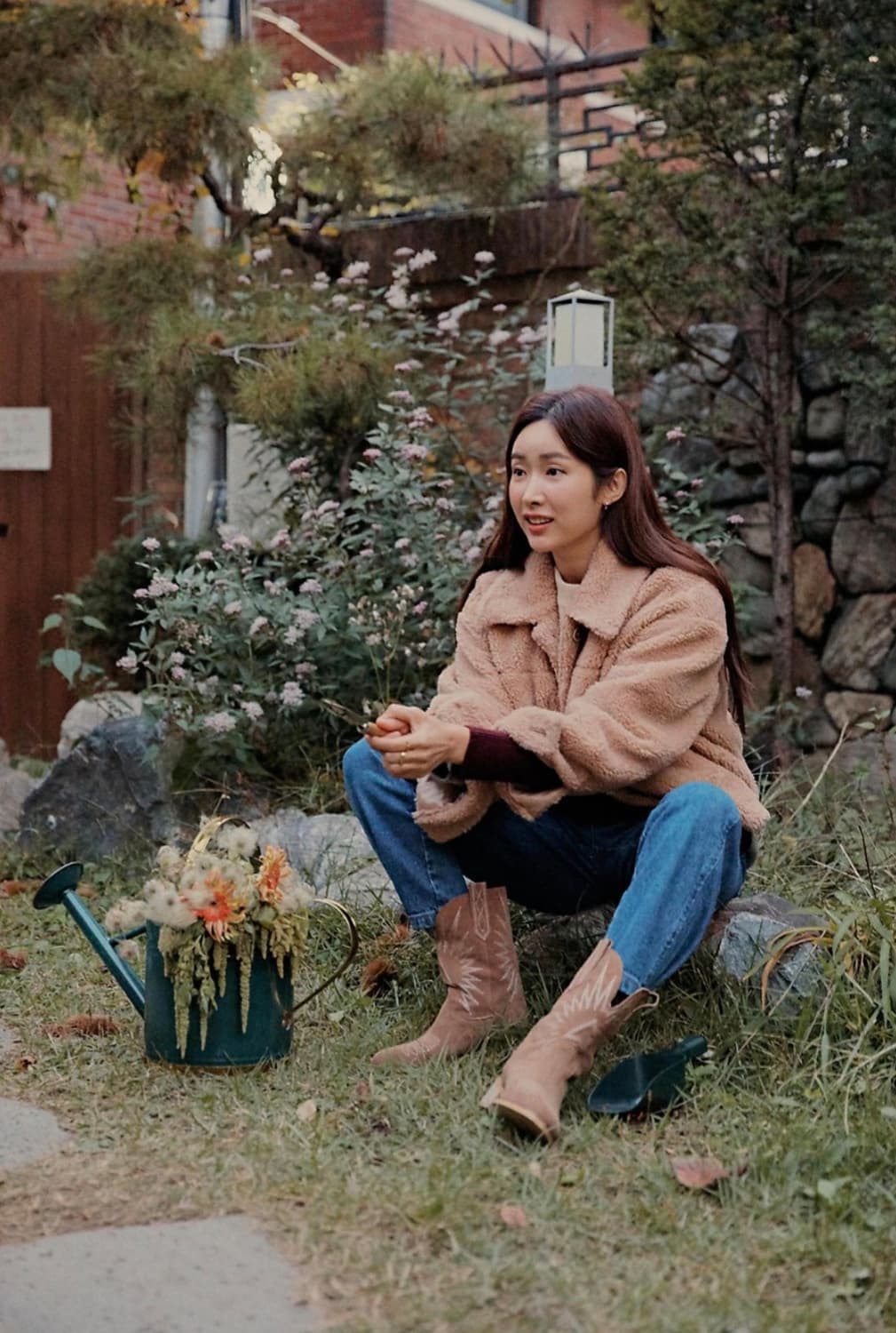 온앤온 뽀글이 테디베어 점퍼 (차정원 착용) 상품이미지4