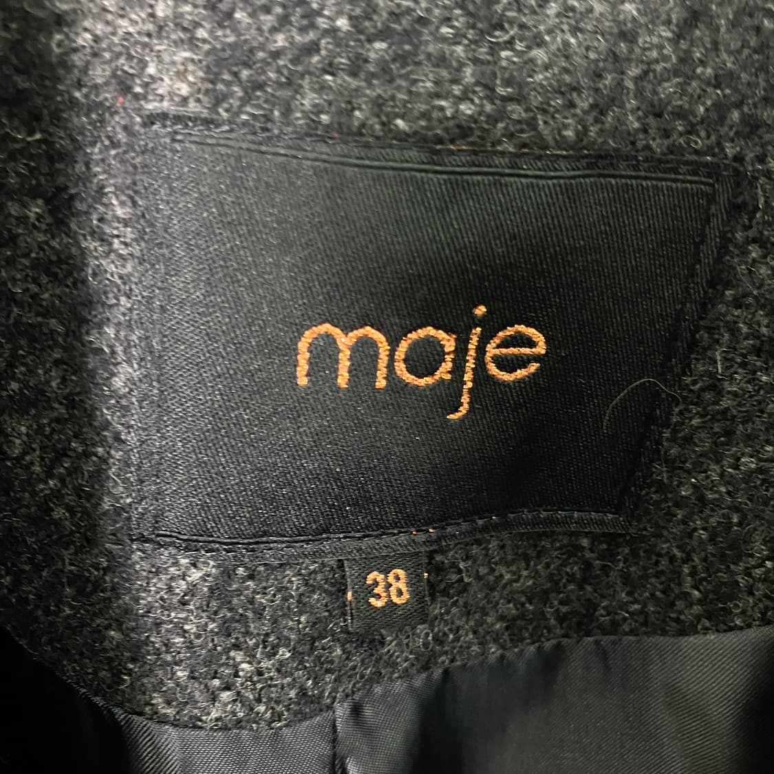 마쥬 보카시 울 블렌드 코트 38 상품이미지3