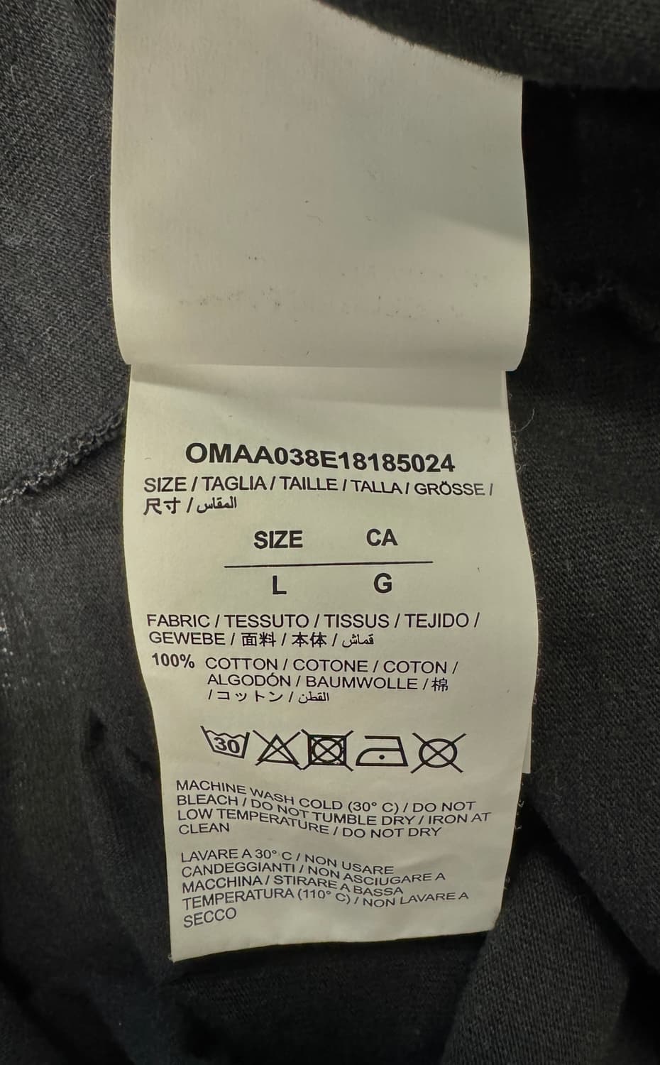 OFF WHITE 오프화이트 그린 테이핑 애로우 스케이트 핏 블랙 티셔츠 상품이미지6