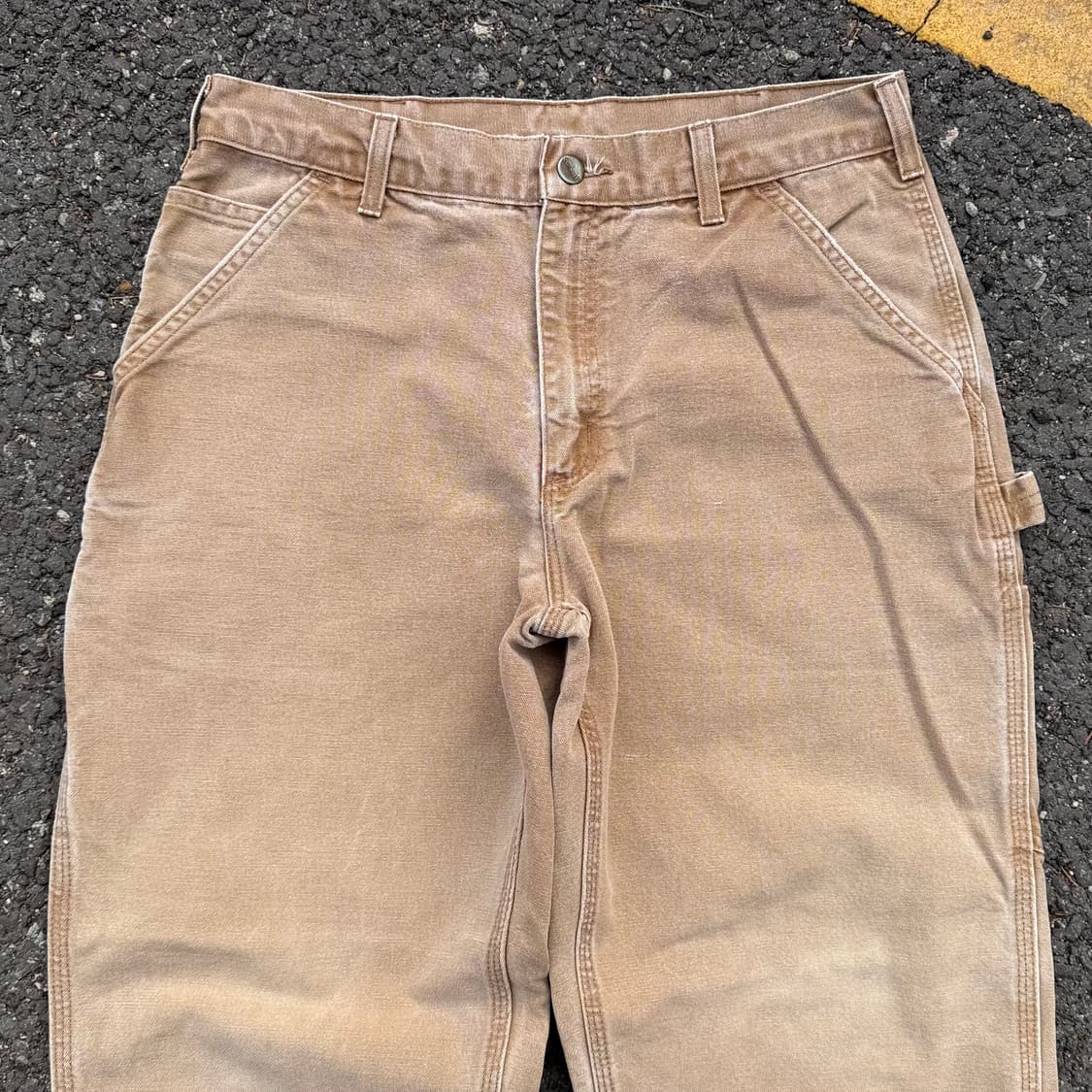 OG 빈티지 칼하트 B11 BRN 싱글니 카펜터 팬츠 상품이미지2