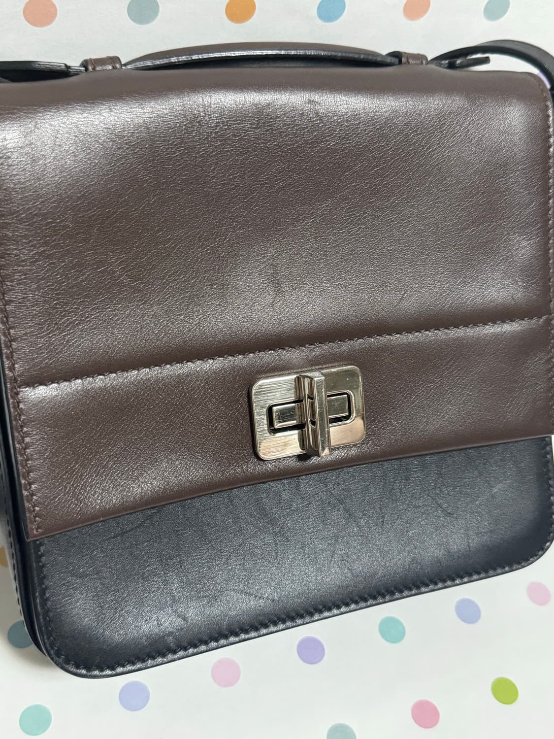 프라다 미니 투톤 크로스백  상품이미지4