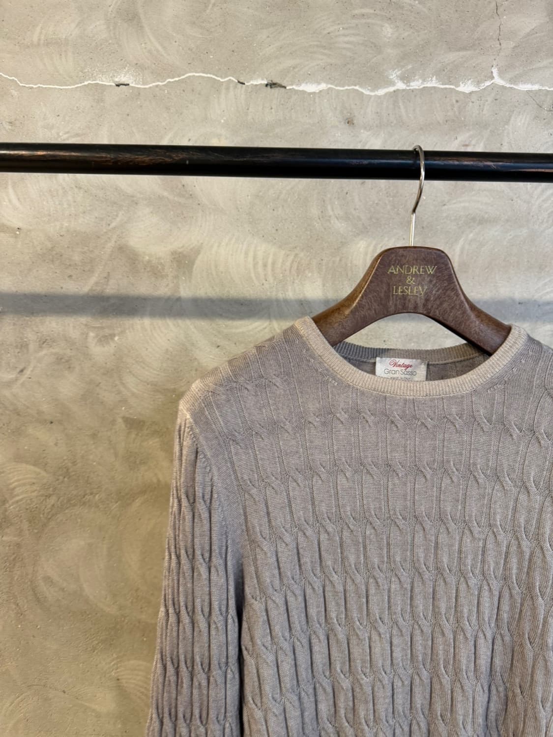 그랑사쏘 케이블 니트 100 상품이미지2