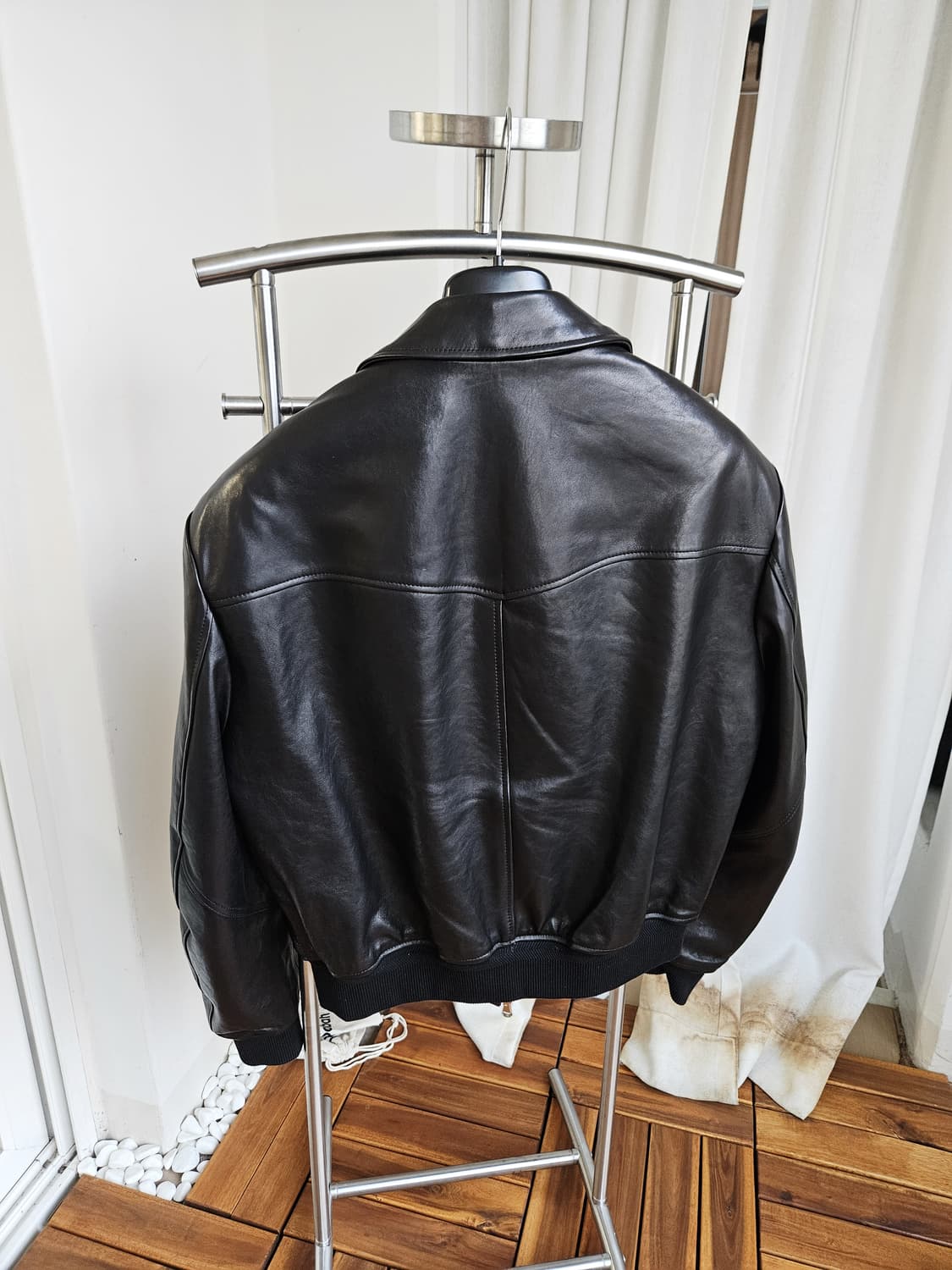 세비지 싱글레더 봄버자켓 L사이즈 상품이미지3