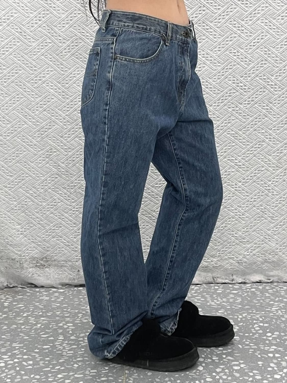 유니클로 U 르메르 모던 캐주얼 진청 데님팬츠 30인치 C08420 상품이미지2