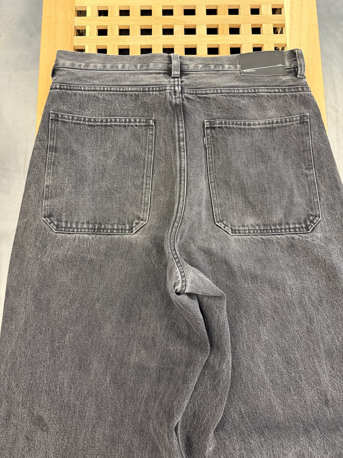 LAD MUSICIAN WIDE DENIM 라드뮤지션 흑청데님팬츠 상품이미지7