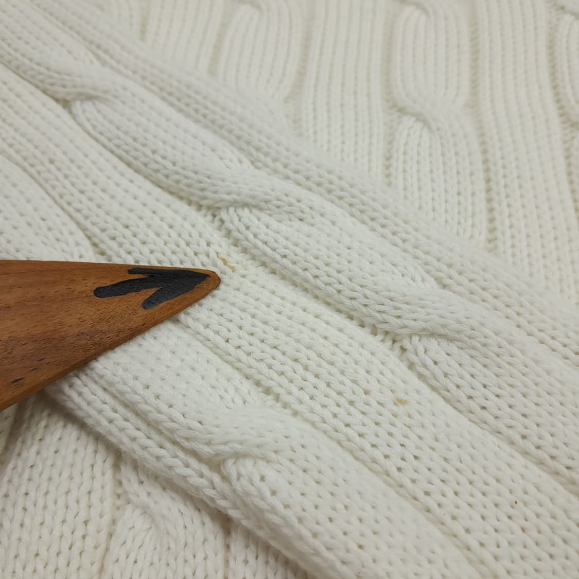 CN747W S 폴로 랄프로렌 화이트 라운드 케이블 긴팔 니트 스웨터 상품이미지8