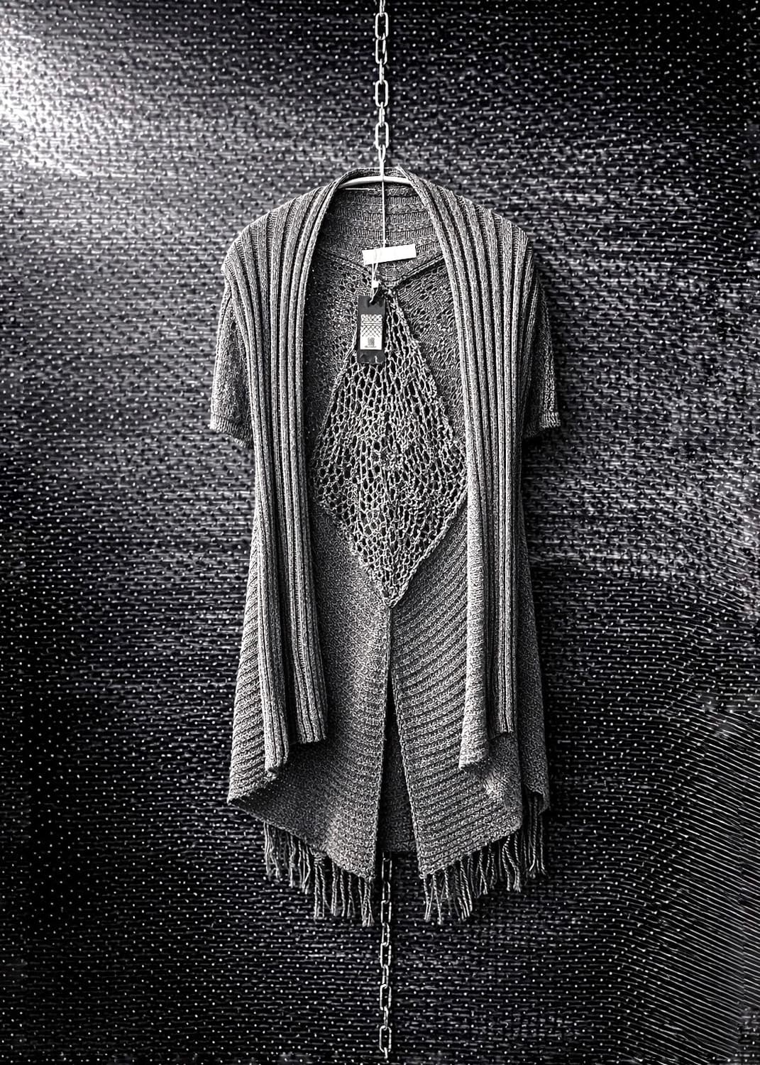 레이어드 펀칭니트 롱 가디건 상품이미지1