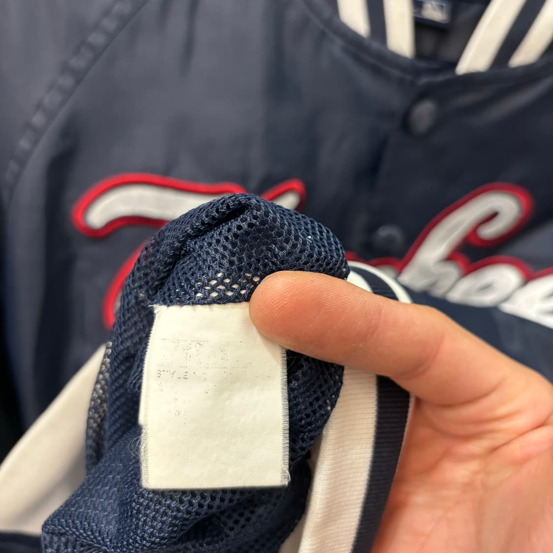 MLB 뉴욕 양키스 네이비 스타디움 바시티 자켓 M 상품이미지8