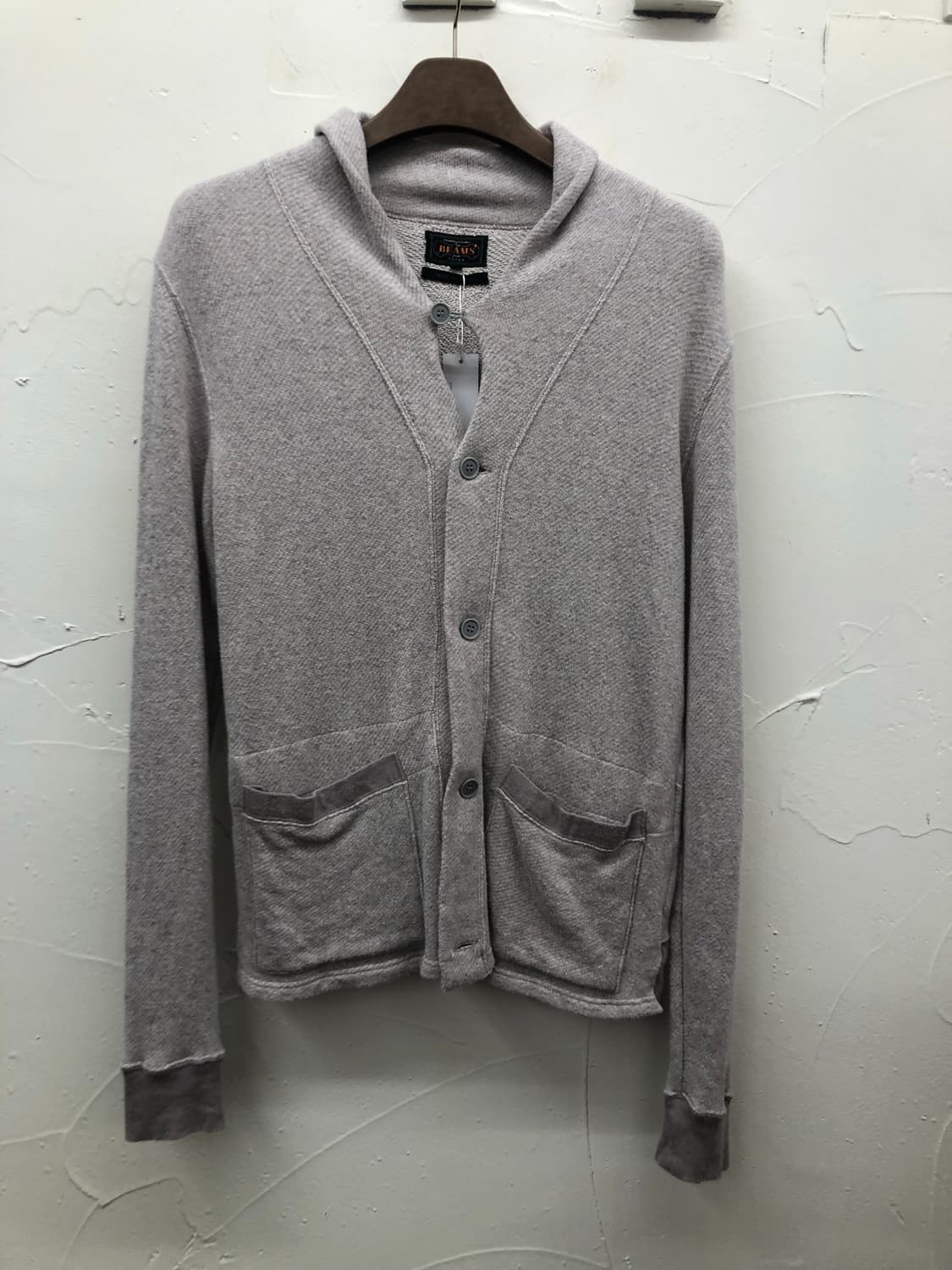 빔즈 숄카라 니트 가디건 상품이미지1