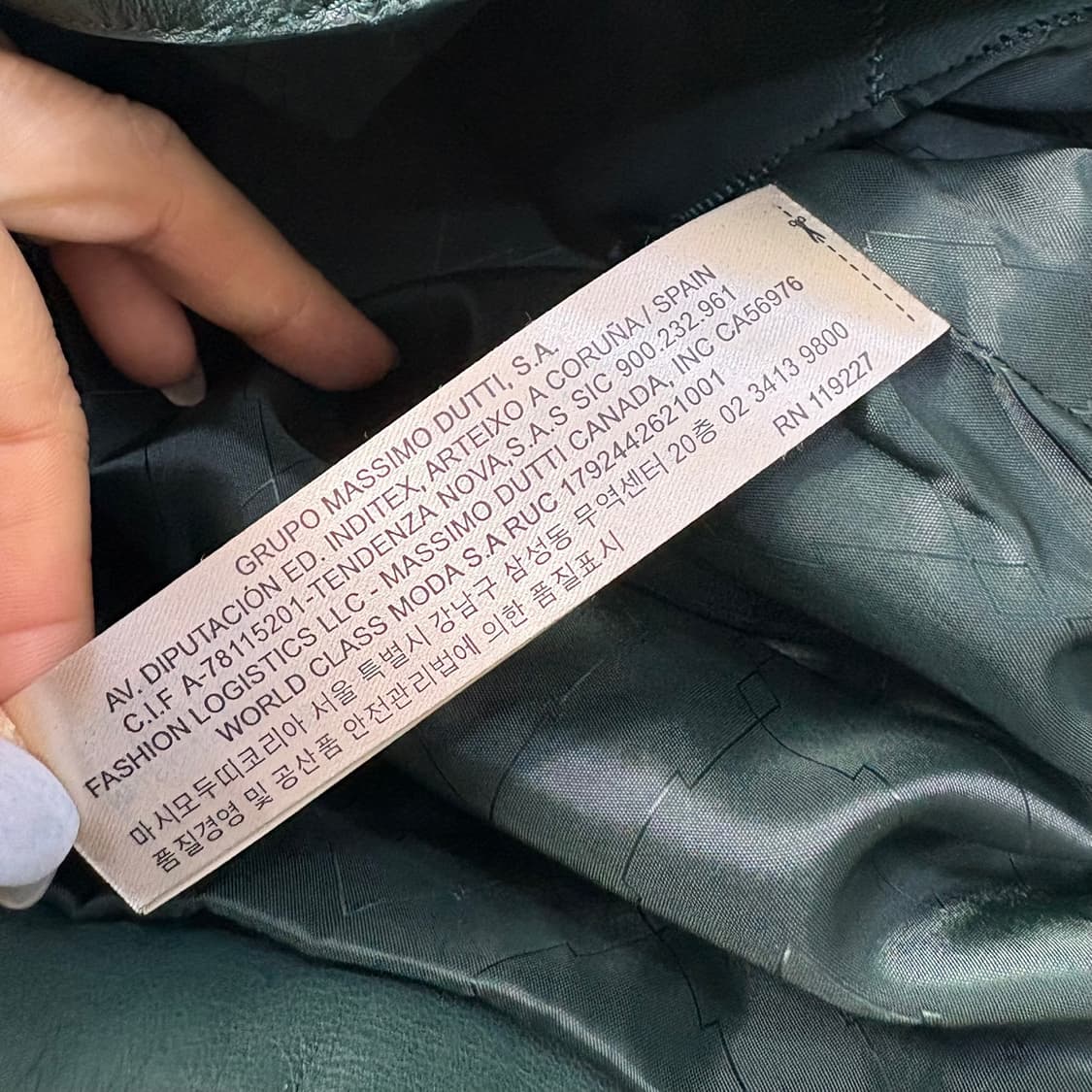 S 새상품 마시모두띠 여성 바이커 자켓 0325J 상품이미지5