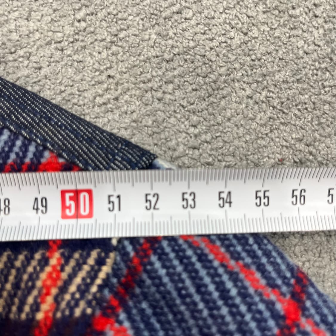 100 후부 체크 데님 울 니트 퀄팅자켓 상품이미지8