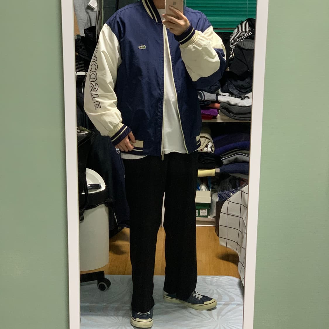 라코스테 빅로고 바시티 자켓 상품이미지2