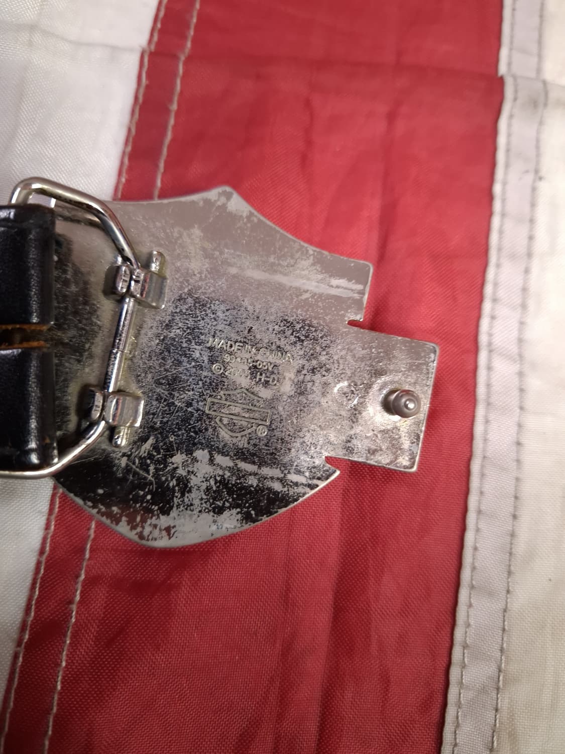 오리지날 할리데이비슨 빅로고 리얼레더 라이더 벨트 상품이미지3