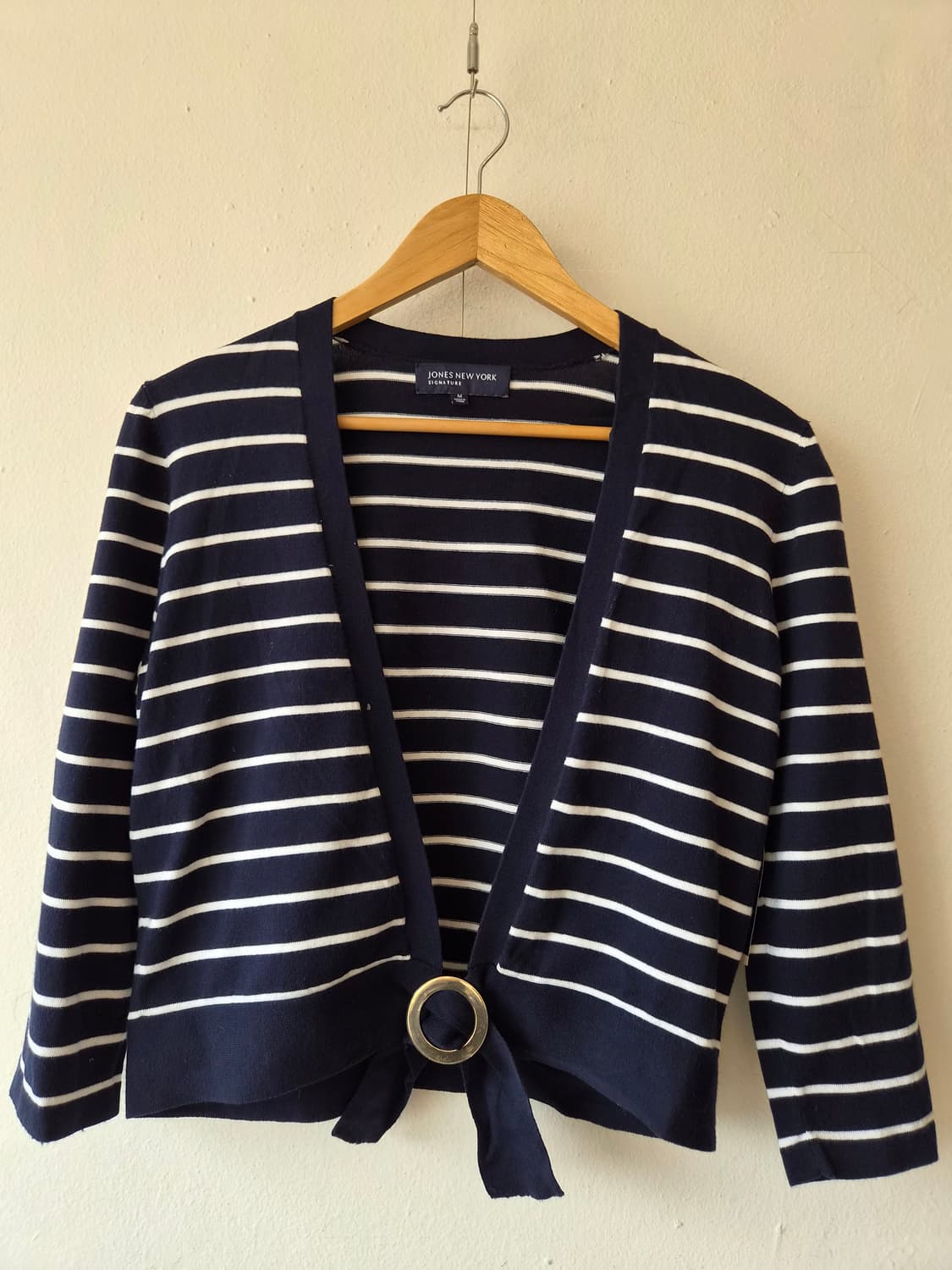 새상품)Jones New York 여성 스트라이프크롭가디건 M사이즈 상품이미지2