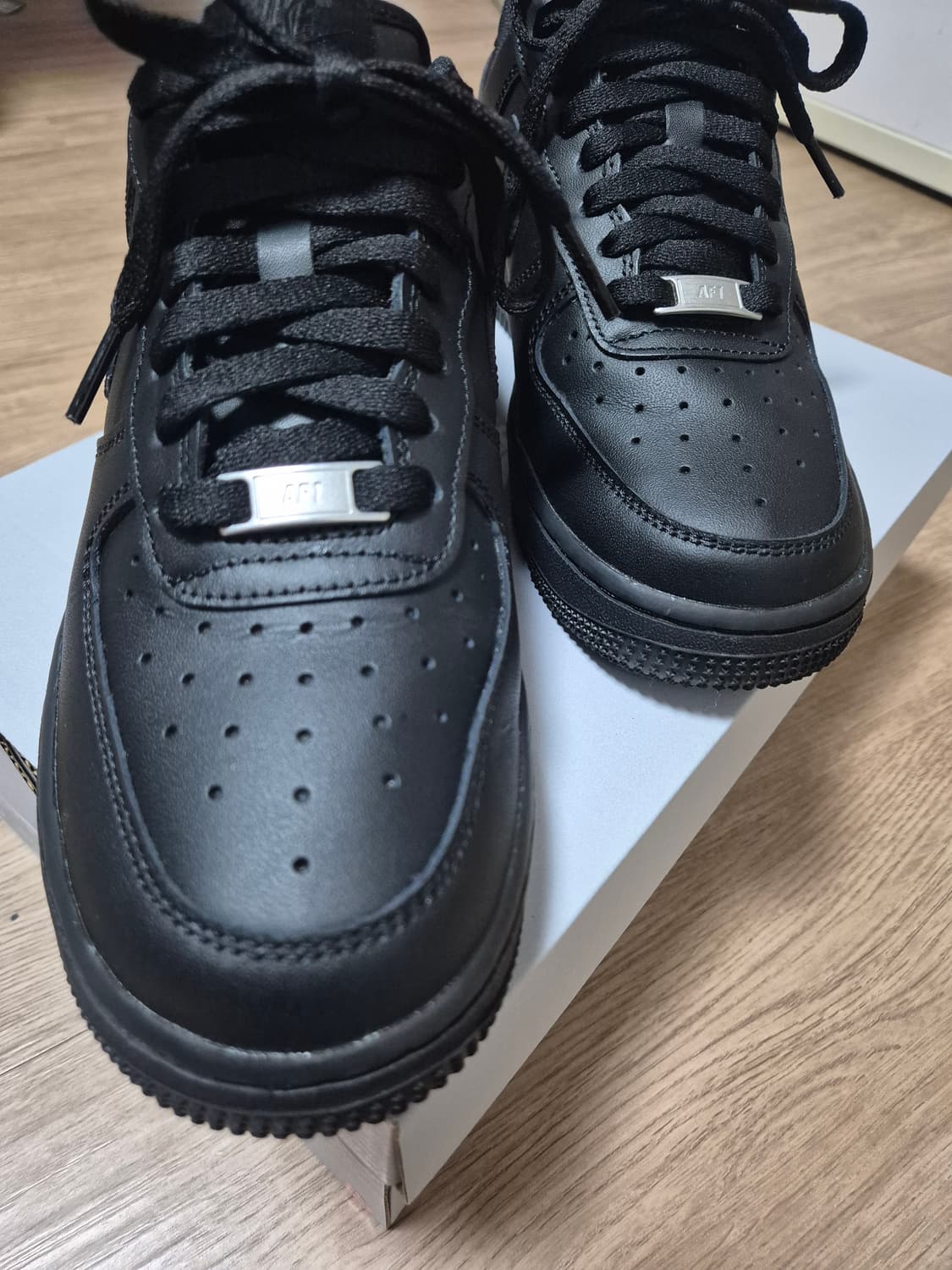 나이키 에어포스 1 올검 WMNS AIR FORCE 1 07 블랙 250 상품이미지2