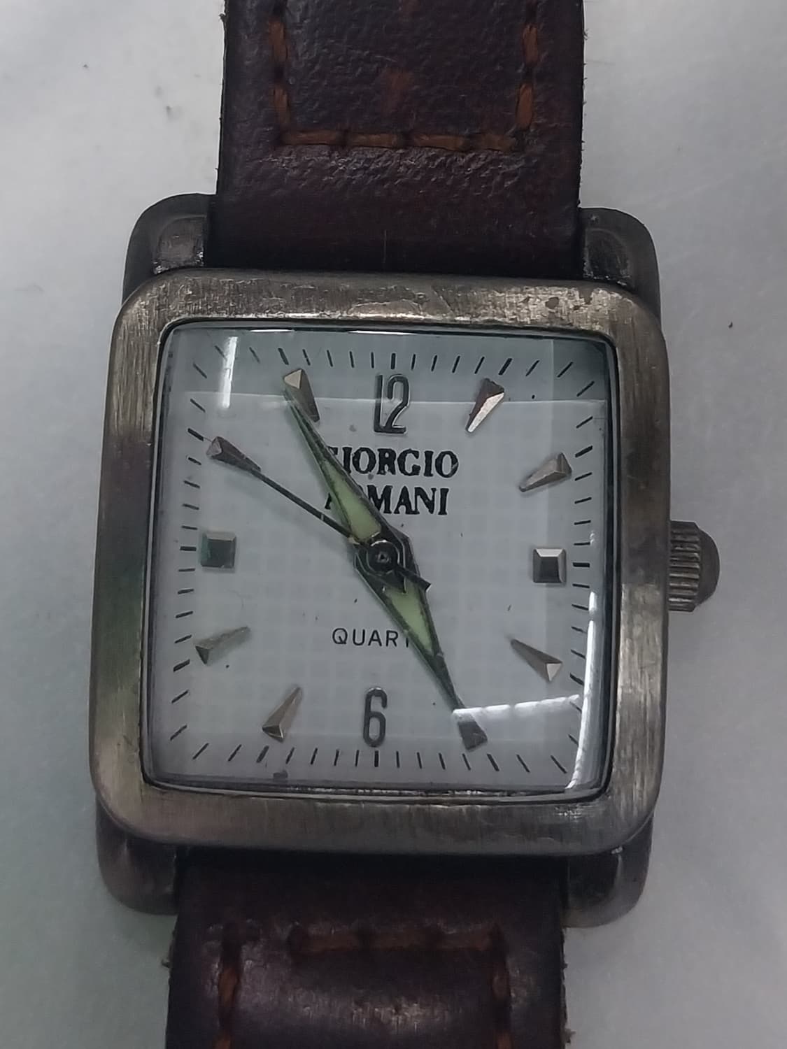 알마니 빈티지 사각 여성 쿼츠시계 상품이미지1