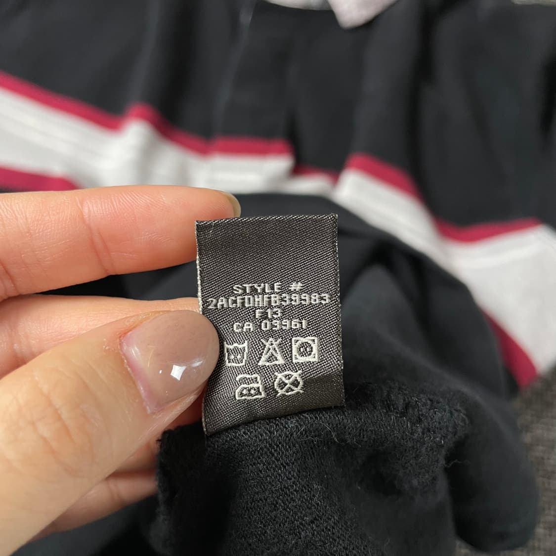 DENVER HAYES 블랙 pk 카라 단가라 긴팔 티셔츠 2XL 상품이미지9