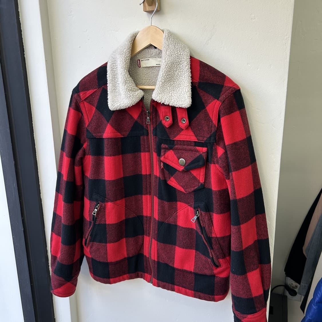 15918 - 리바이스 타탄체크 쉐르파 자켓 상품이미지2
